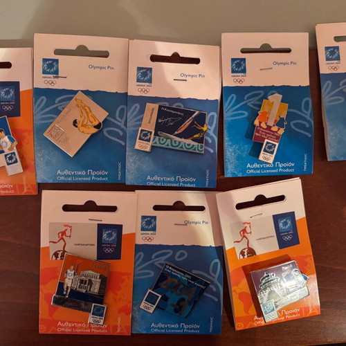 Athens 2004 Olympic Games pins like new, set of 8