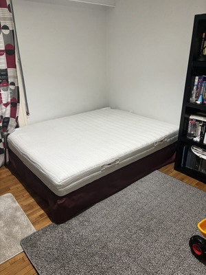 Anatomic bed 170x210 with heavy-duty frame and Mediastrom memory foam mattress
