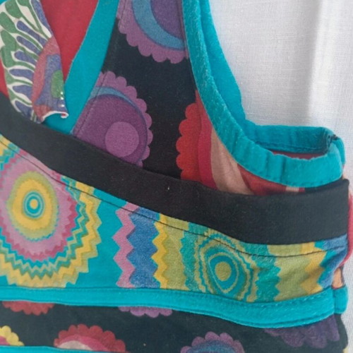 Desigual mako dress size XS like new, colorful, 100% cotton