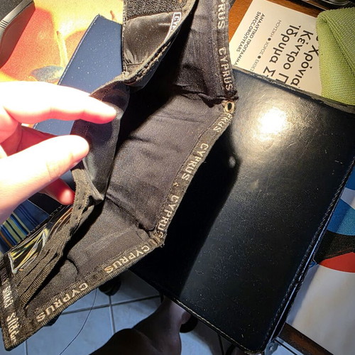 Wallet Cyprus used, many pockets