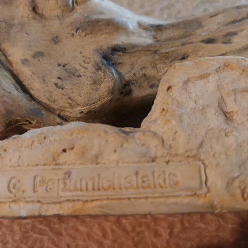 Horse head used from the eastern pediment of the Parthenon by G. Papamichalakis