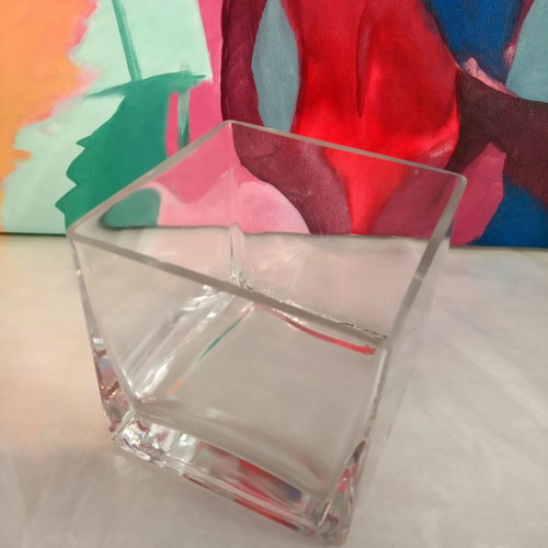 Crystal decorative piece new, cubic shape