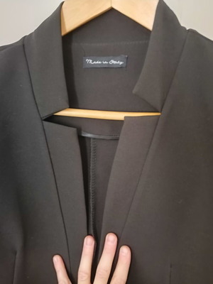 Women's blazer jacket, black, size M