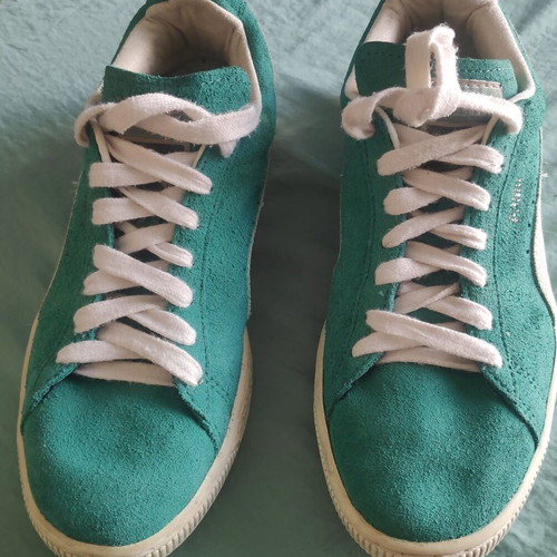 Puma Suede Vintage Sneakers like new, size 38, turquoise