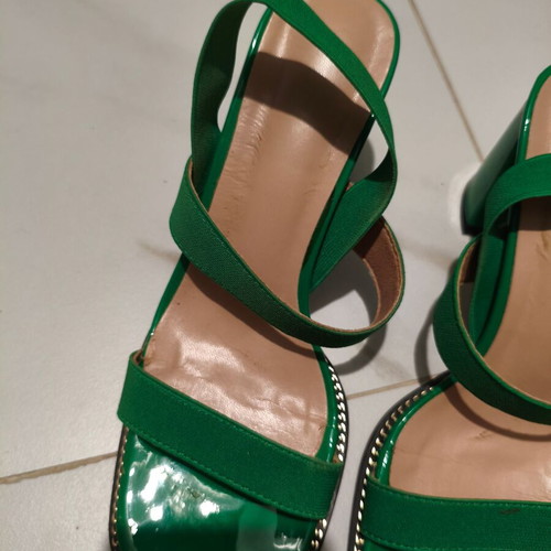 Green sandals used, sizes 37 and 37.5