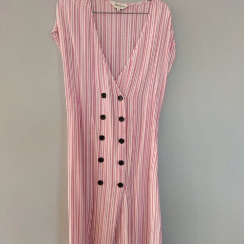 Pepaloves dress like new, summer, white and pink, size M
