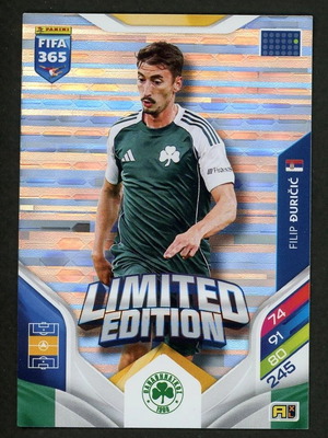 Panini FIFA 365 Adrenalyn XL Limited Edition Filip Duricic card like new