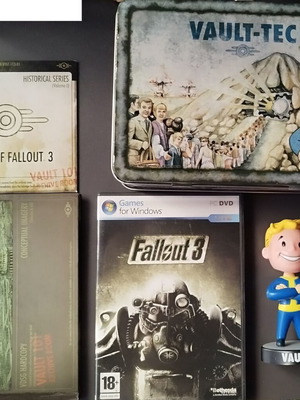 PC Fallout 3 Vault-Tec Metal Lunch Box μεταχειρισμένο, πλήρες σετ