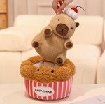 Capybara cupcake plush toy new 25cm
