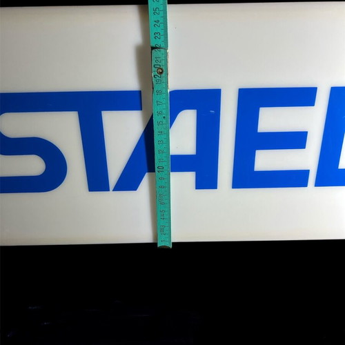 Staedtler illuminated sign used, 110x26, 1980s