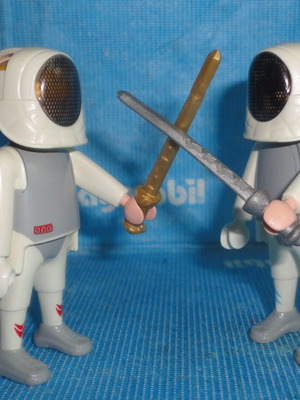 Playmobil σετ 2 ξιφομάχων σαν καινούργιο
