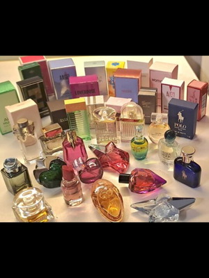 Miniature perfume collection new, famous brands Mugler Gucci Armani
