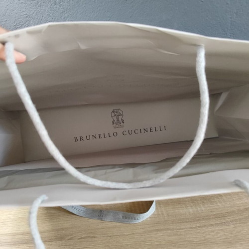 Brunello Cucinelli paper bag used, 54 x 45 x 15 cm