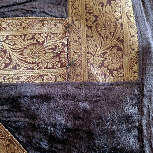 Large runner used from Morocco in brown and gold shades