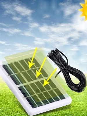 Led bulb with solar panel 3W new