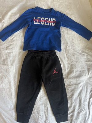 Jordan tracksuit with Pep&Co blue shirt like new for boys 2-3 years