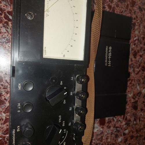 Microohmmeter Ф4104-M1 used Soviet Russian low resistance meter