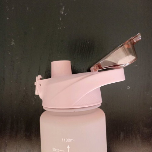 Plastic water bottle 1100ml like new with measurement scale