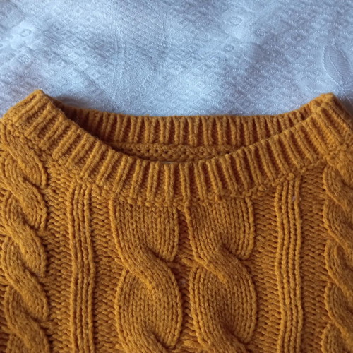 Calliope Crop Sweater used multicolor orange XS