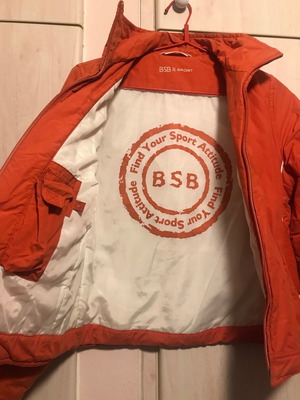 Μπουφάν BSB πορτοκαλί small/medium μεταχειρισμένο με εσωτερικά τσεπάκια