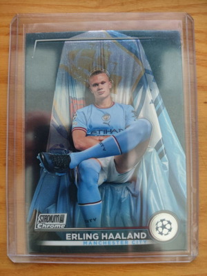 Topps Chrome Stadium Erling Haaland card used