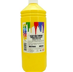 2 τεμάχια Τέμπερα μπουκάλι κίτρινη Colorfix 1000 ml