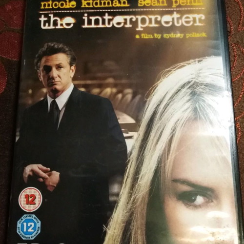 The Interpreter DVD used, crime thriller with Greek subtitles