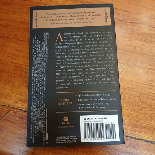 Book Miss Peregrine's Home for Peculiar Children Movie Edition new, English
