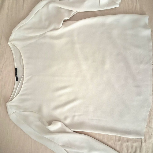 Esprit blouse size 38 like new, white/cream, 3/4 sleeve