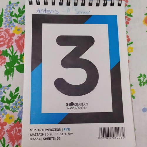 Pack of 2 note pads, 17x12 cm, 48 sheets