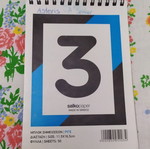 Pack of 2 note pads, 17x12 cm, 48 sheets