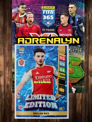 Κάρτα Limited Edition Declan Rice Fifa 365 2025 Andrenalyn XL καινούργια
