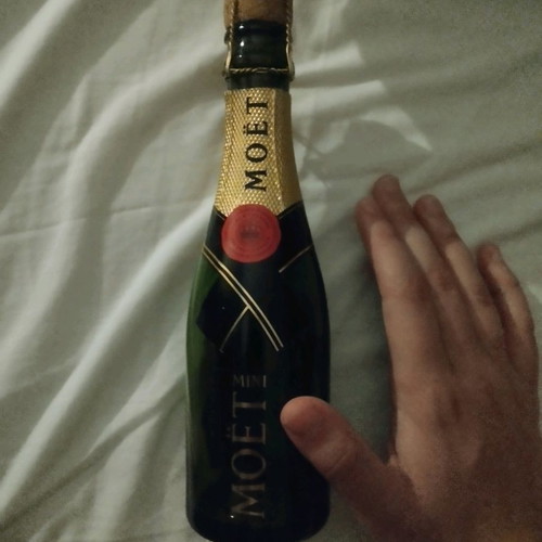 Mini Moet decorative bottle used