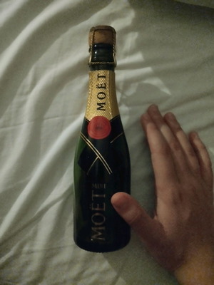 Mini Moet decorative bottle used