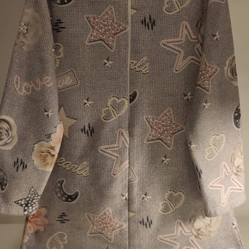 Dress used, warm, gray, for 6 years old