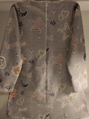 Dress used, warm, gray, for 6 years old