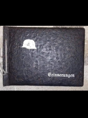 Leather-bound photo album of German Occupation Forces 1940 like new