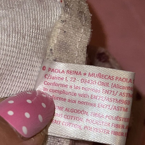 Paola Reina doll clothes like new, velour