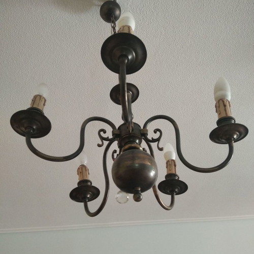 Chandelier 5 candles in excellent condition Gianniotiko