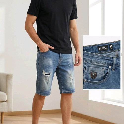 Displaj denim men's bermuda shorts new, size L