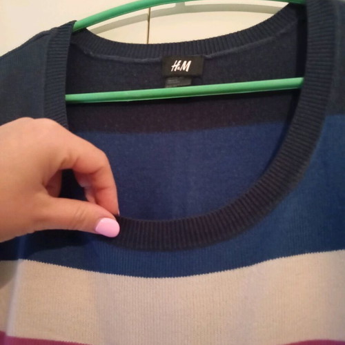Long knitted dress H&M colorful like new, size S/M