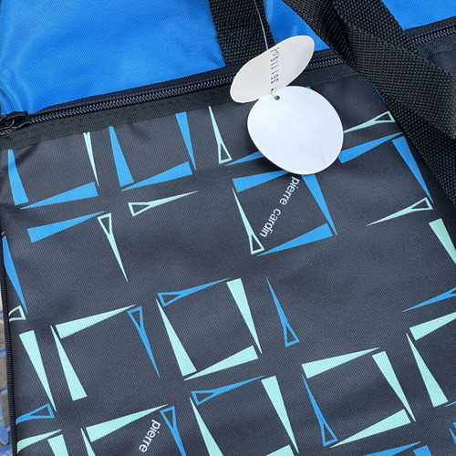 Vintage Pierre Cardin large travel bag, blue and black