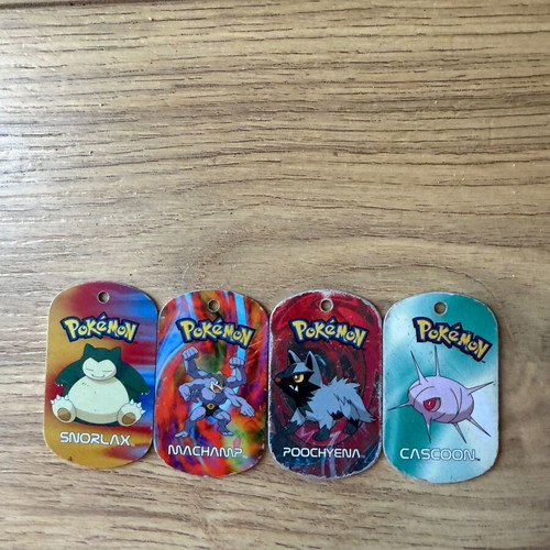 Pokemon metal tags 2006