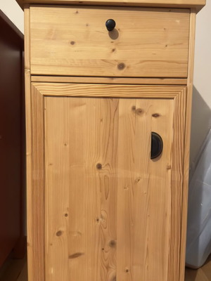 Handmade vertical furniture with drawer and cabinet, like new