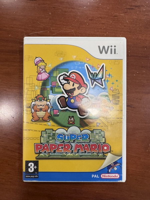 Super Paper Mario Wii game used, complete with manual