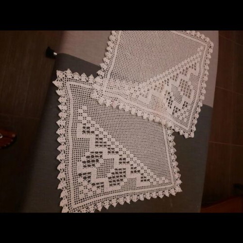 Knitted napkins like new, set of 2