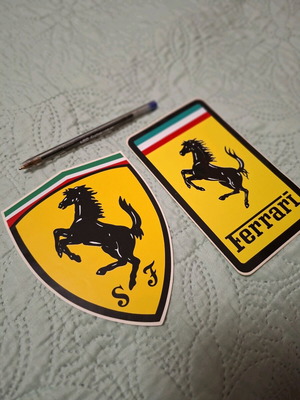 Ferrari stickers like new, set of 2