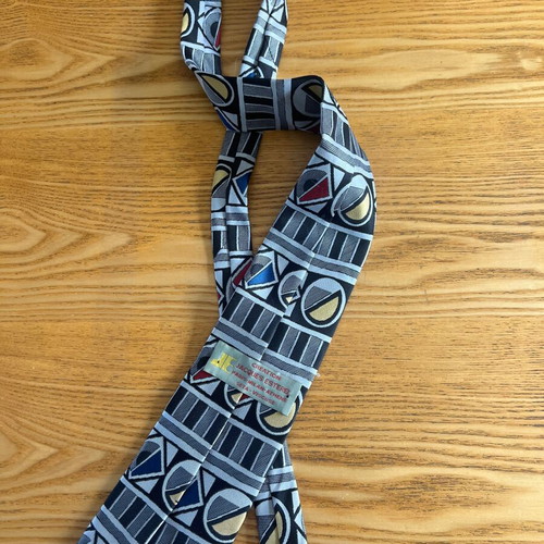 Jacques Esterel vintage men's tie with geometric pattern