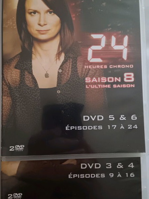 24 Season 8 DVD like new, French edition with subtitles