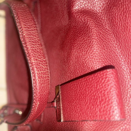 Guess leather shoulder bag used, red